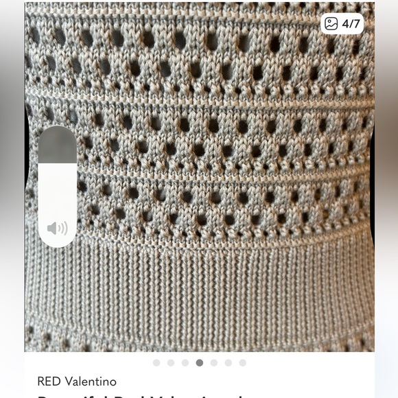 RED Valentino Beige Sleeveless Mini Dress - Picture 4 of 7